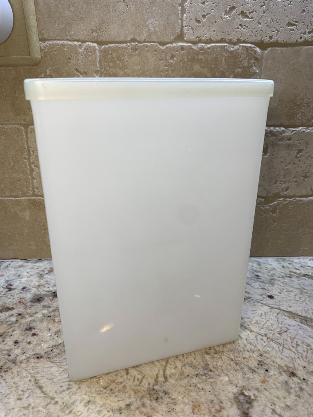 Vintage TUPPERWARE Half Gallon Ice Cream Storage Container #484 and Lid #486